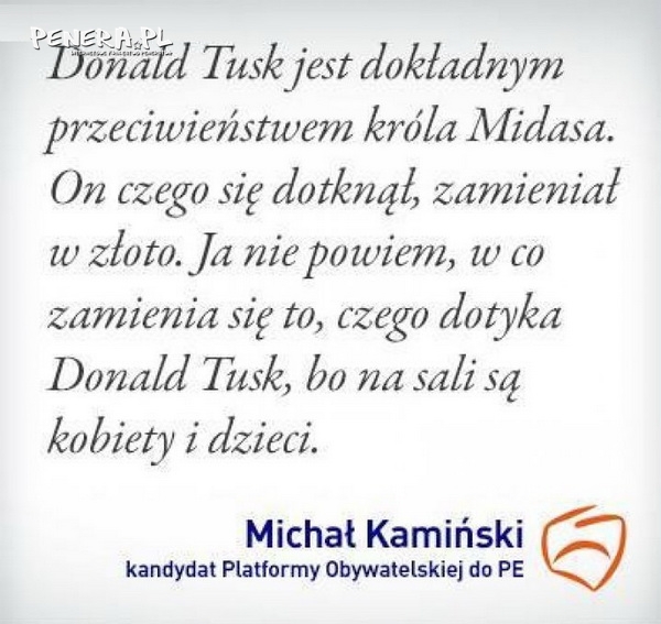 Kaminski o Tusku