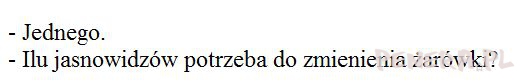 Kawał - Jednego