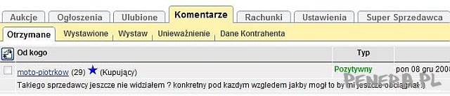No nie wiem czy bym chciał tako komentarz