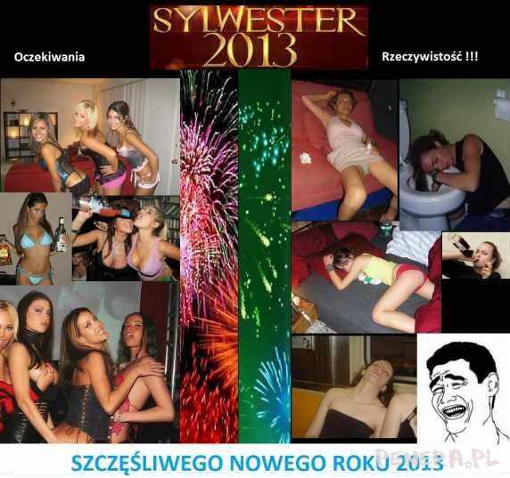 Sylwester - Oczekiwania kontra rzeczywistość