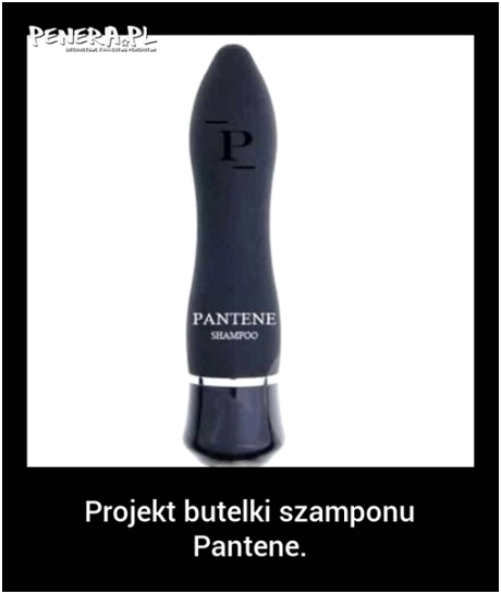 Projekt butelki szamponu Pantene